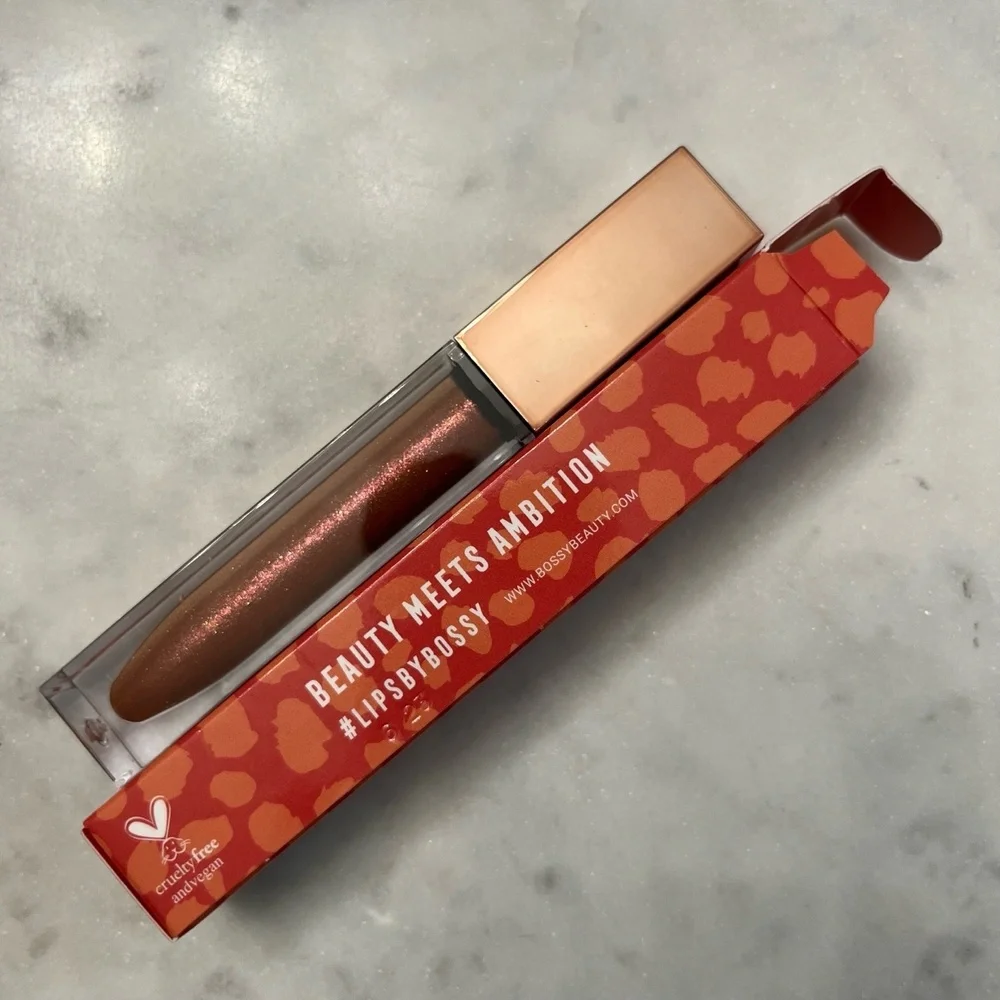 New NWT Bossy Cosmetics EMPOWERED Power Woman Essentials Lip Gloss Makeup